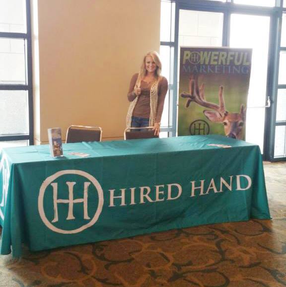 Hired Hand Booth at the TDA's Spring Gala Brittney at the Hired Hand Booth.