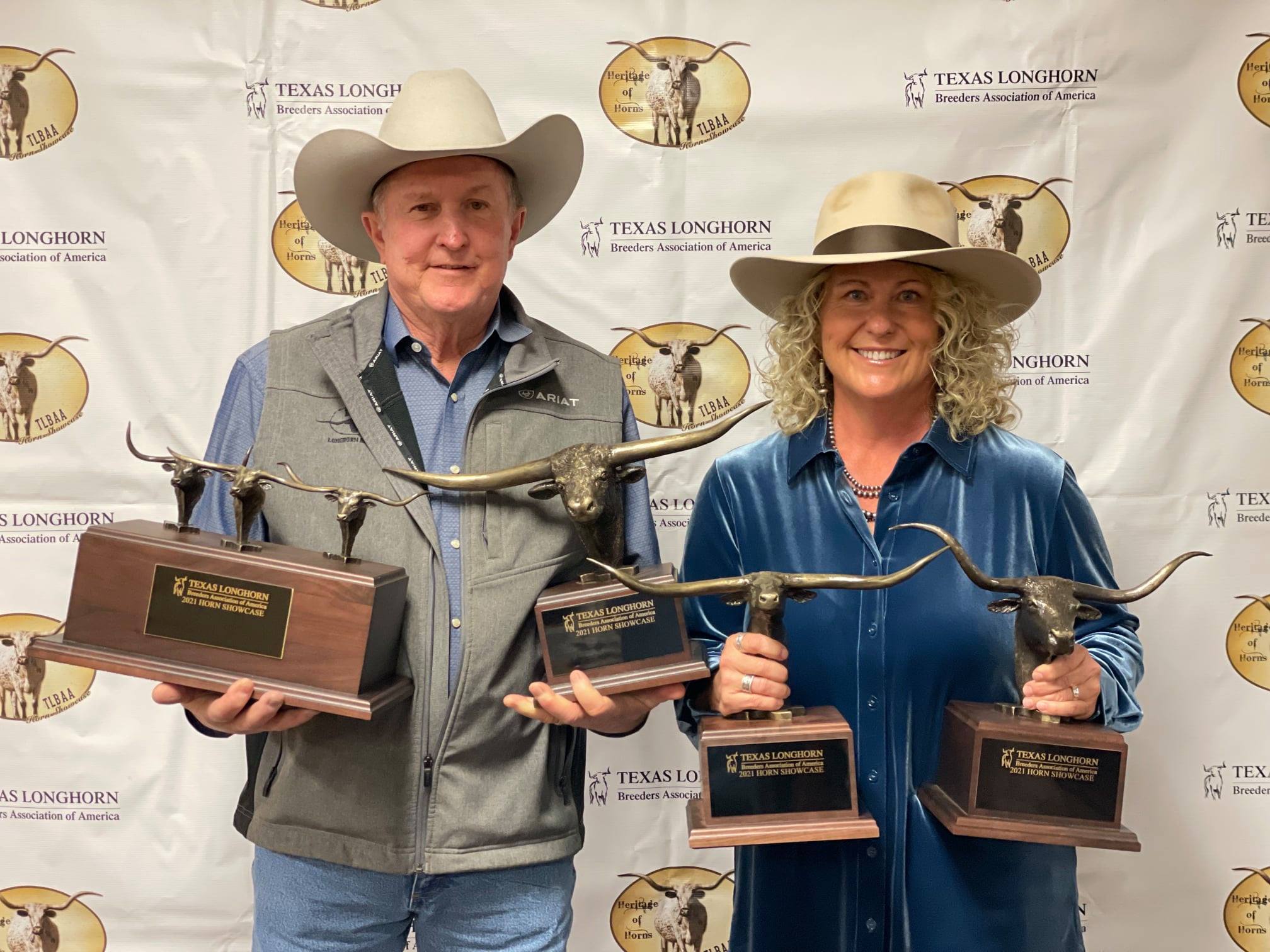 Hired Hand customers Brent and Cindy Bolen, Bolen Longhorns Cindy Bolen Brent Bolen