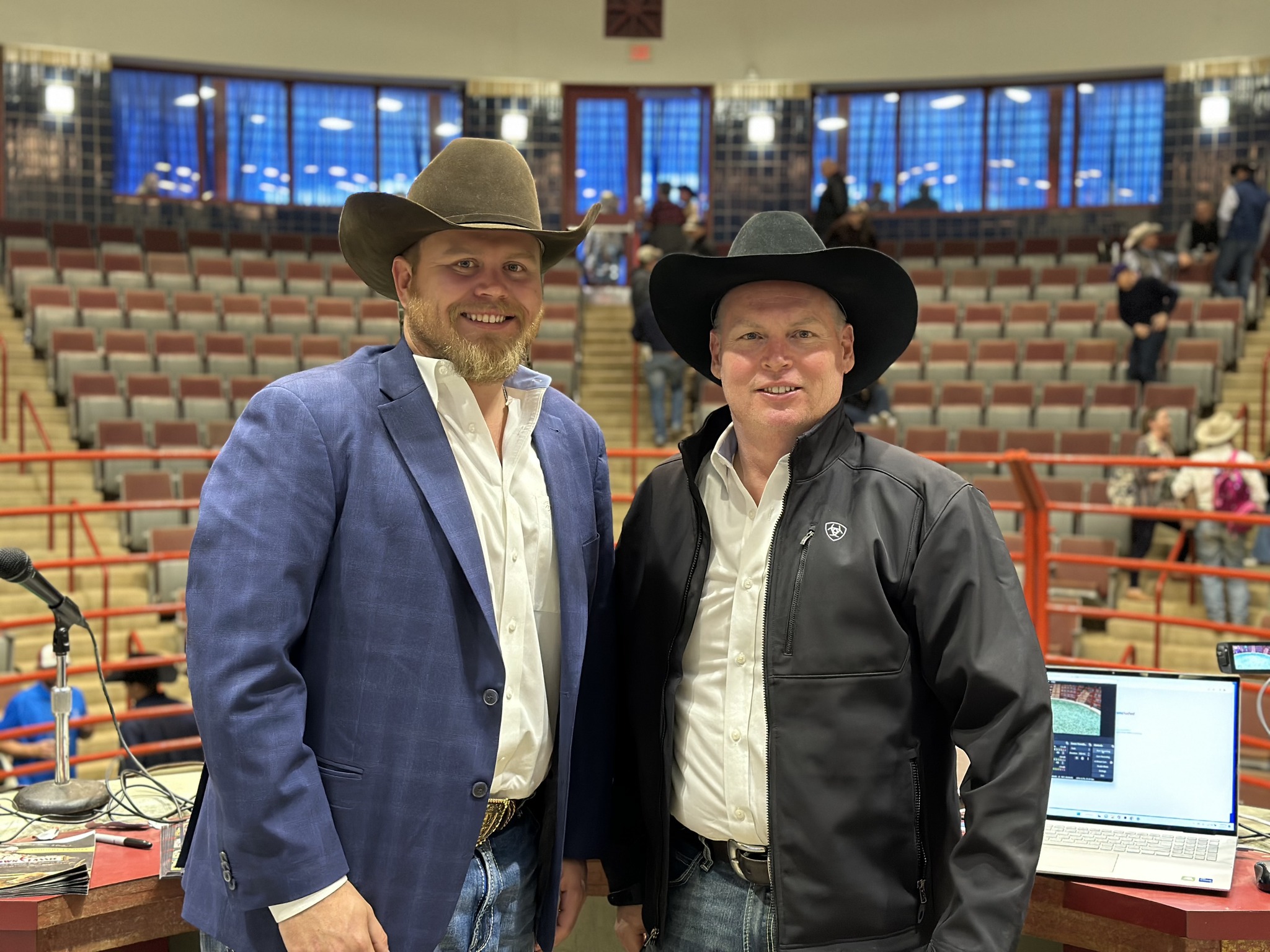 Hired Hand customers Chase Vasut, Rockin' AF Longhorns and Dan Huntington, 5D Ranch