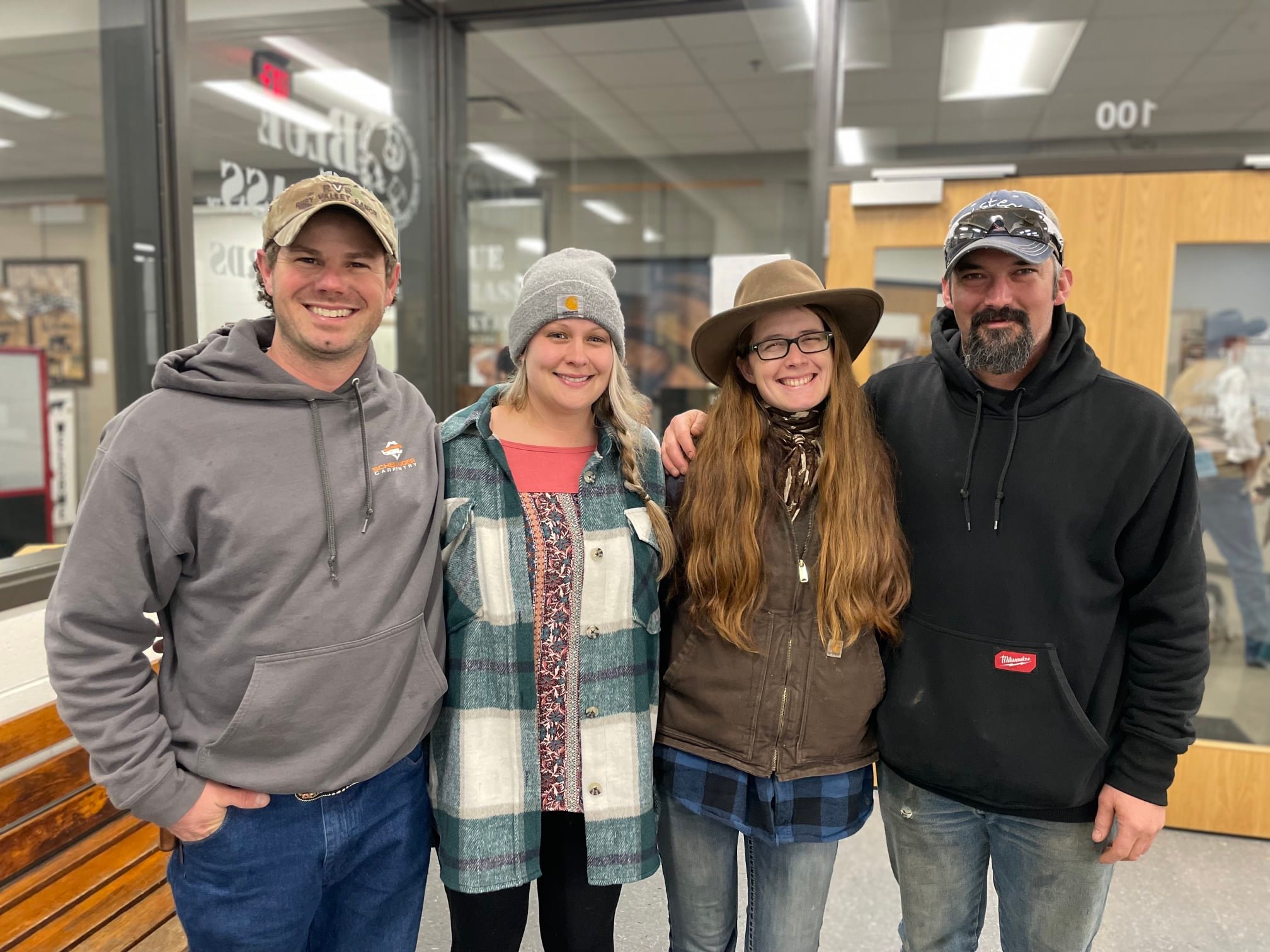 Hired Hand customers Luke & Jackie Multhauf, Ruby Valley Ranch with Ali & Ammon Mast