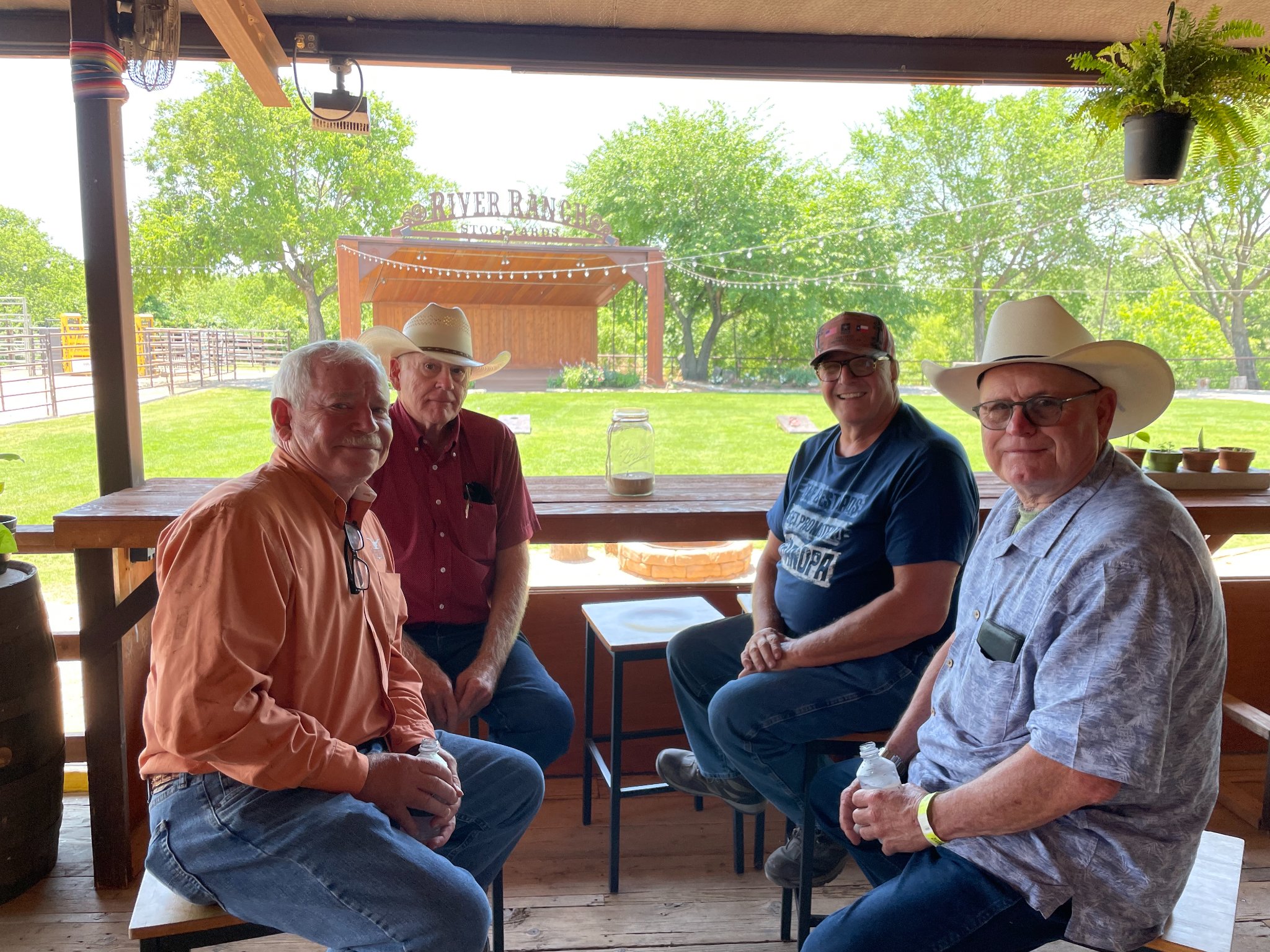 Hired Hand customers Mark Gilliland MD; Gilliland Longhorn Ranch, Larry Stegmoller; TL Longhorns, Jerry Loveday; E&L Longhorns and Bob Loomis; Loomis Ranch