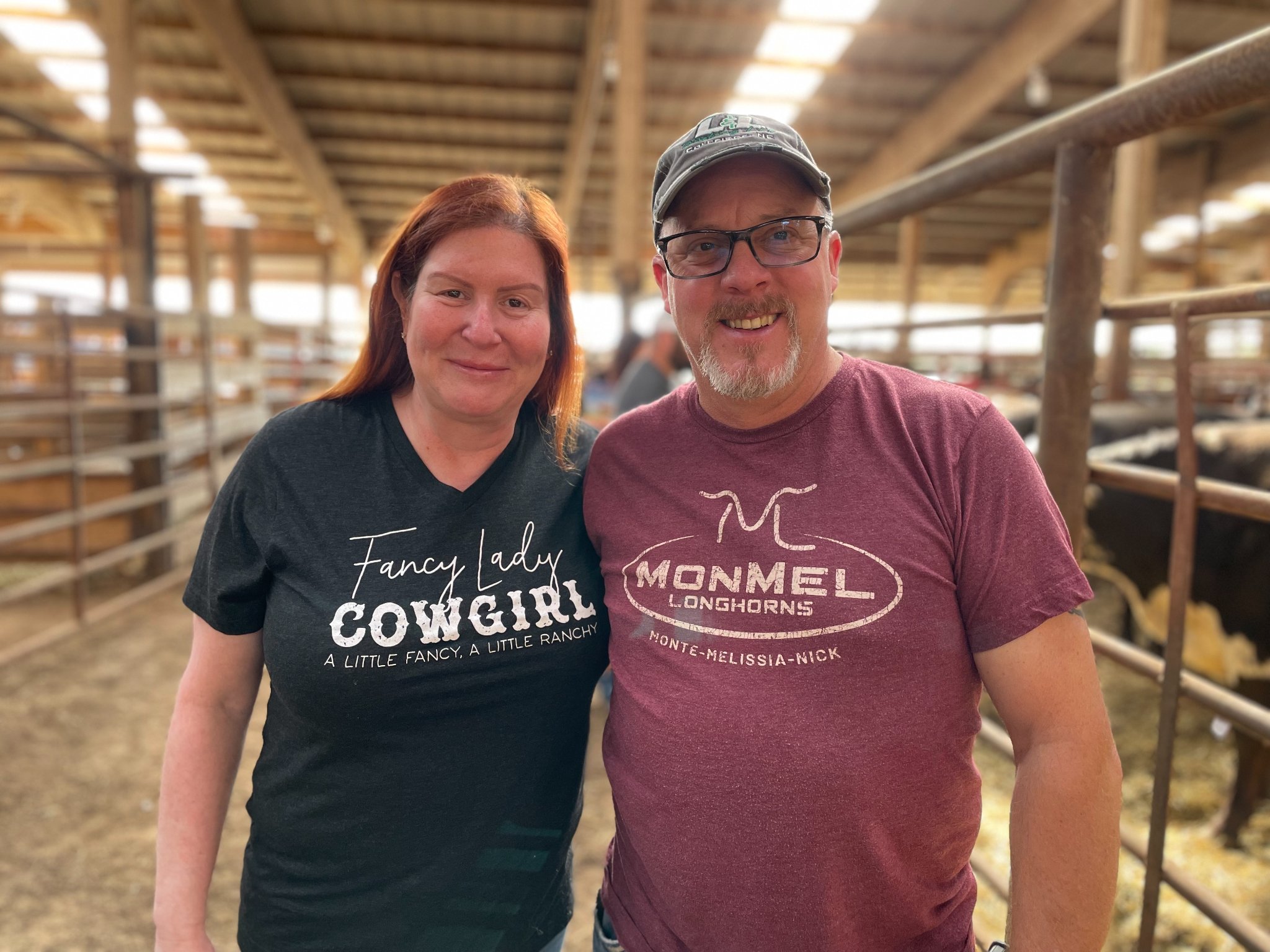 Hired Hand customers Melissia & Monte Bierschenk, MonMel Longhorns