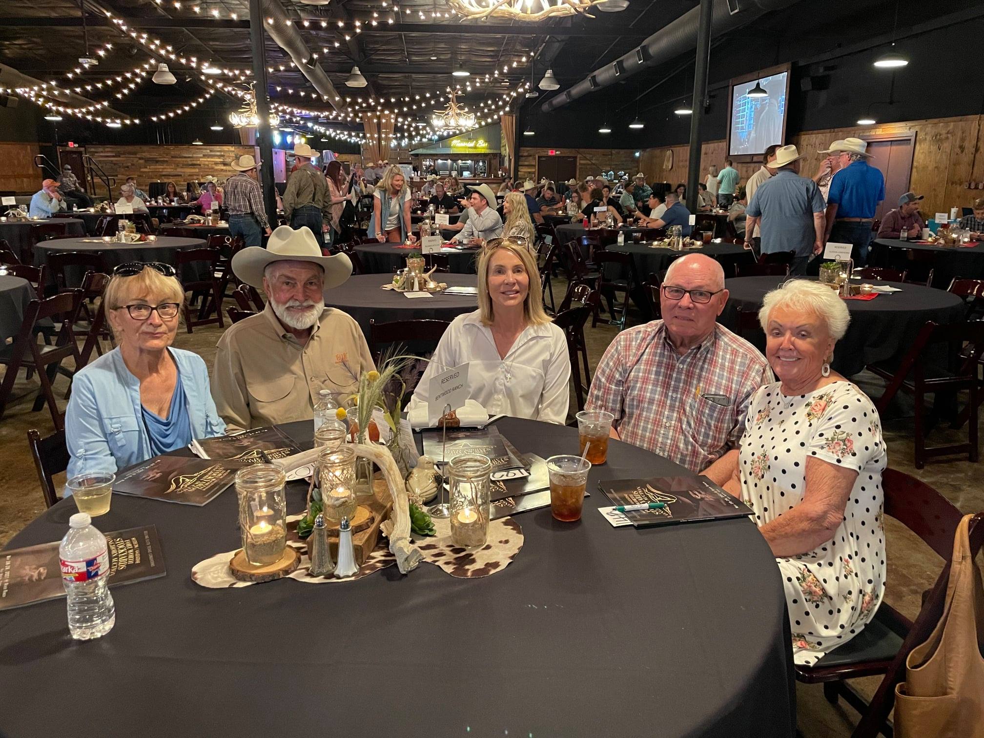 Ursula Allen, Hired Hand customers Richard and Jeanne Filip; Bentwood Ranch, Hired Hand customers Bill and Judy Meridith, Tallgrass Cattle Company