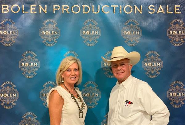 Bolen Production Sale Office Staff Sale Management and Auctioneer Lori and Bruce McCarty.