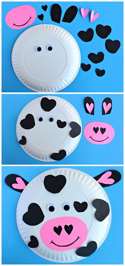 Cow paper plate