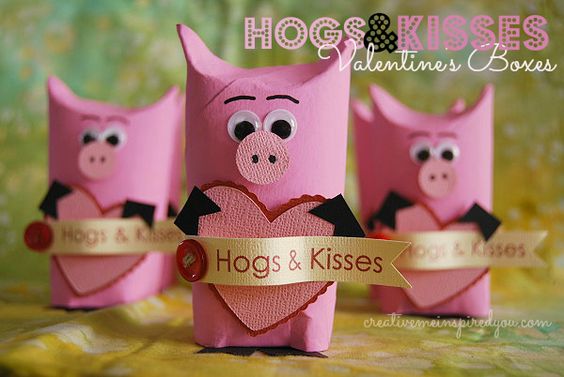 Hogs and kisses Valentine