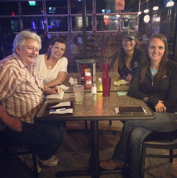 Mike & Debbie Bowman with Molly and Jaymie