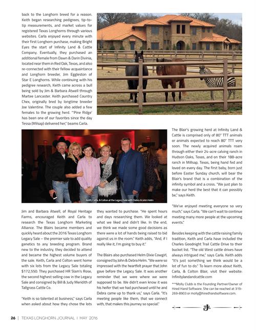 Texas Longhorn Journal page