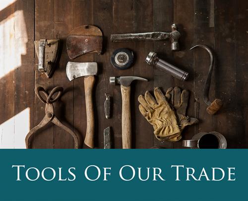 Tools with 'Tools Of Our Trade' at the bottom.